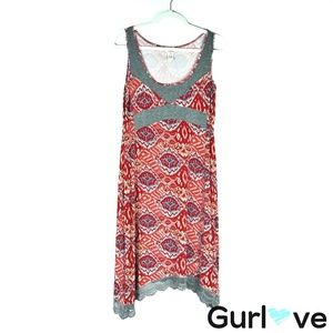 Sundance Lace Printed Sleeveless Stretch Dress